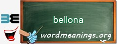 WordMeaning blackboard for bellona